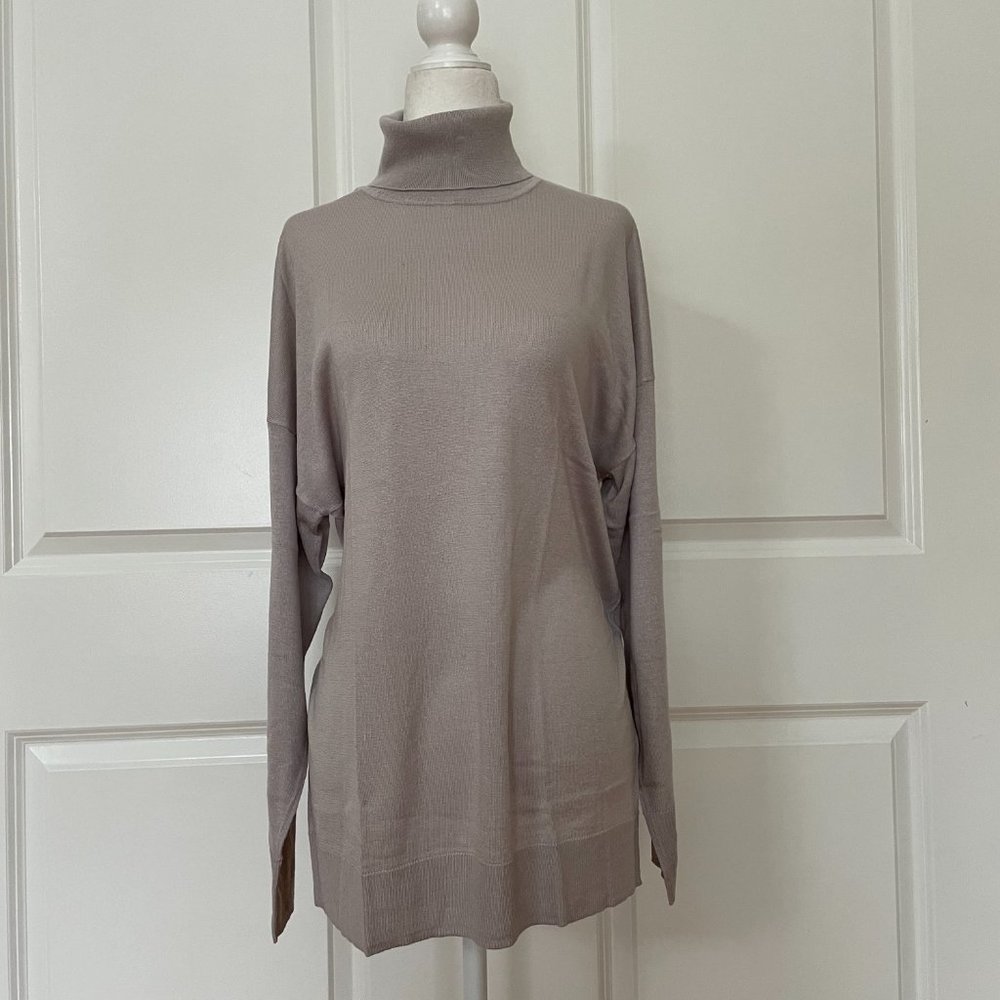NAADAM Taupe Turtleneck Sweater